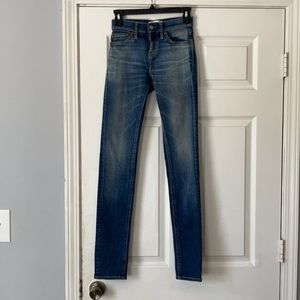 Flawed Brappers blue Jean skinny jean medium high rise high waisted medium wash